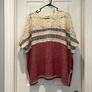 Ryu poncho top SZ small/medium